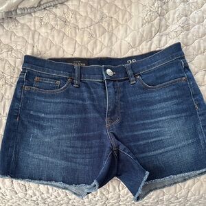 J. Crew Dark Blue Denim Cutoff Shorts Size 28/6